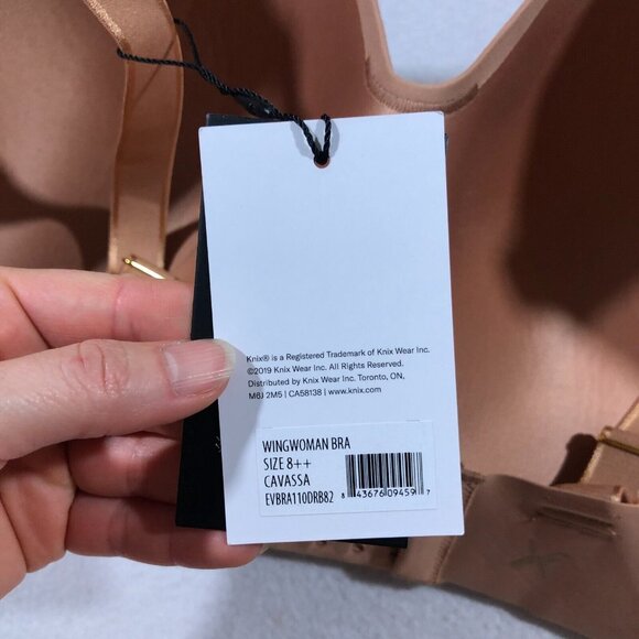 knix Bra Womens 8++ 40G 42G Wingwoman Bra Cavassa Wireless EVBRA110DRB82 NEW $65 - Picture 12 of 15